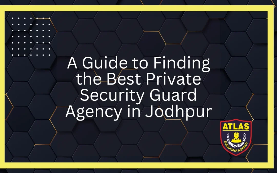 A Guide to Finding the Best Private Security Guard Agency in Jodhpur